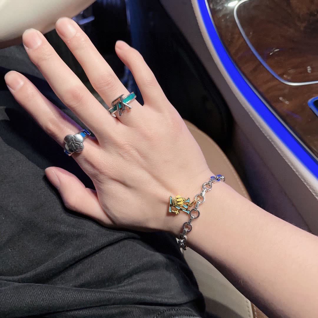 Louis Vuitton Silver Charm Bracelet
